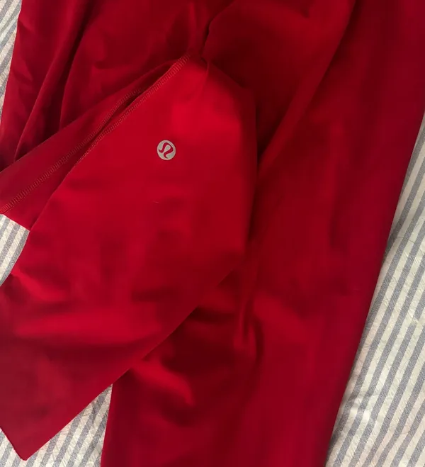 Red Lululemon Leggings - Image 7
