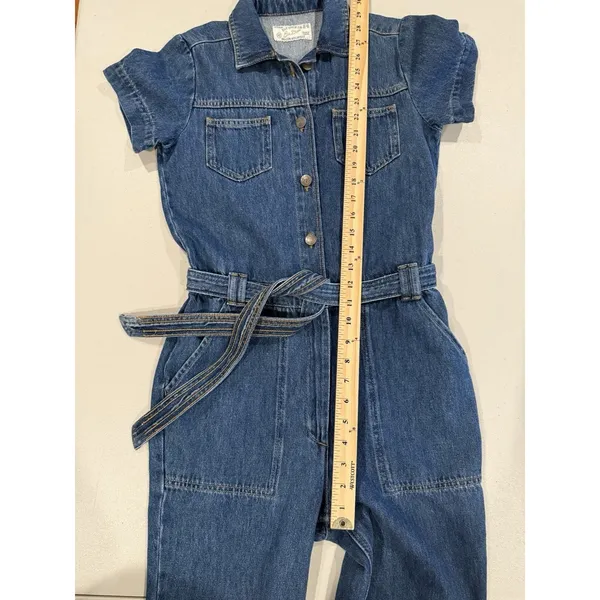 FatFace Denim Jumpsuit Size 2 Imogen Boilersuit 100%Cotton Utility Rosie Minimal - Image 6