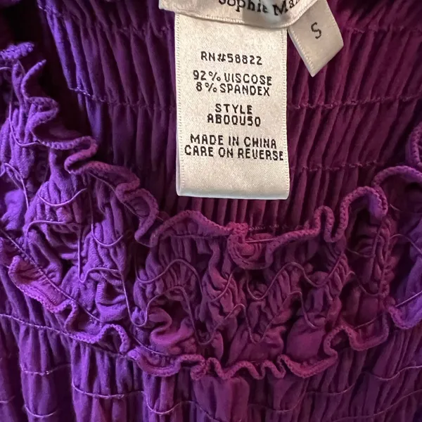Sophie Max Women Purple Casual Dress- Small - Image 4