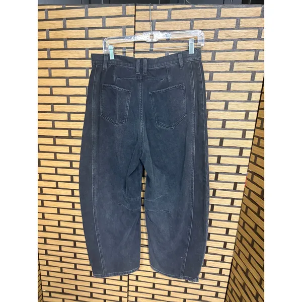 Miou Muse Black Barrel Jeans Size‎ Medium - Image 2