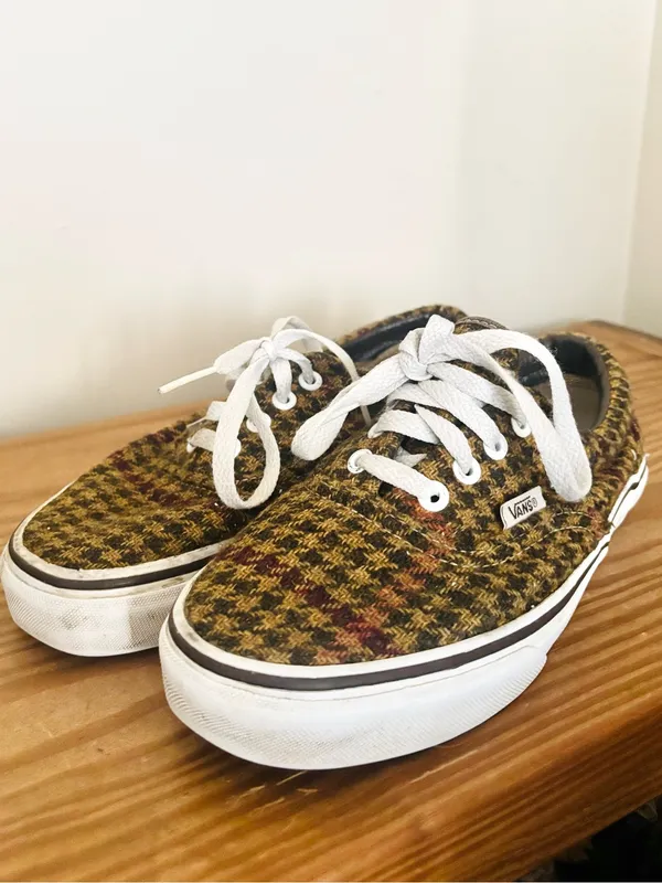 Limited Edition Vans ERA Low Top Harris Tweed Houndstooth Sneakers - Image 2