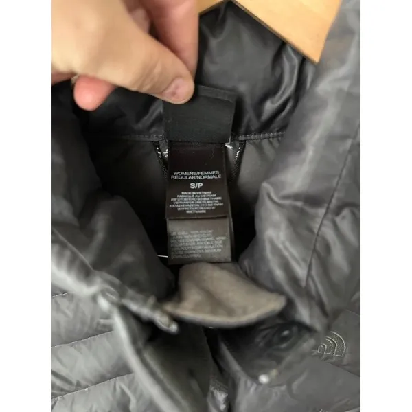 The North Face Charcoal Down Puffer Jacket Small - Image 2