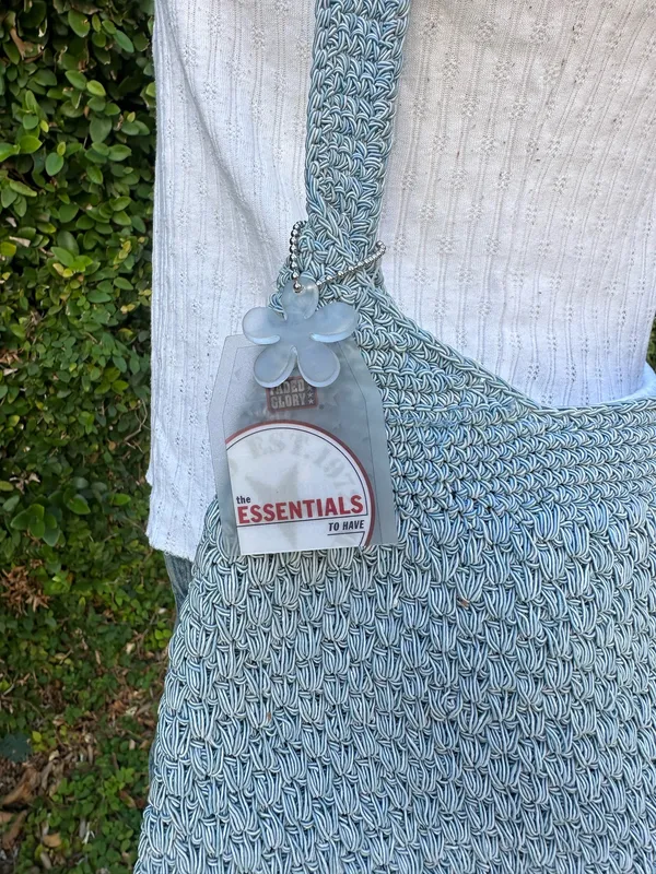 Faded Glory ✨Cutest baby blue crochet bag - Image 5