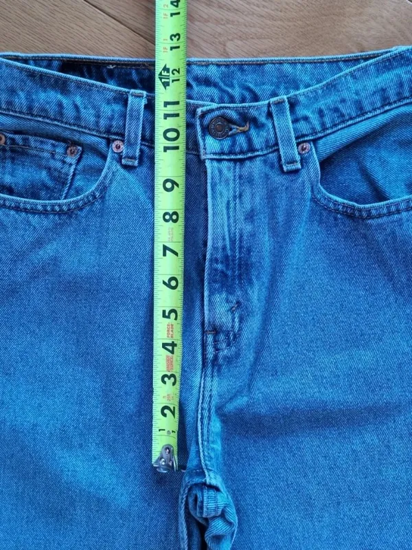 VTG 90s Levi's 560 Loose Fit Straight High Rise Jeans USA Size 9 JR S (27x31) - Image 9