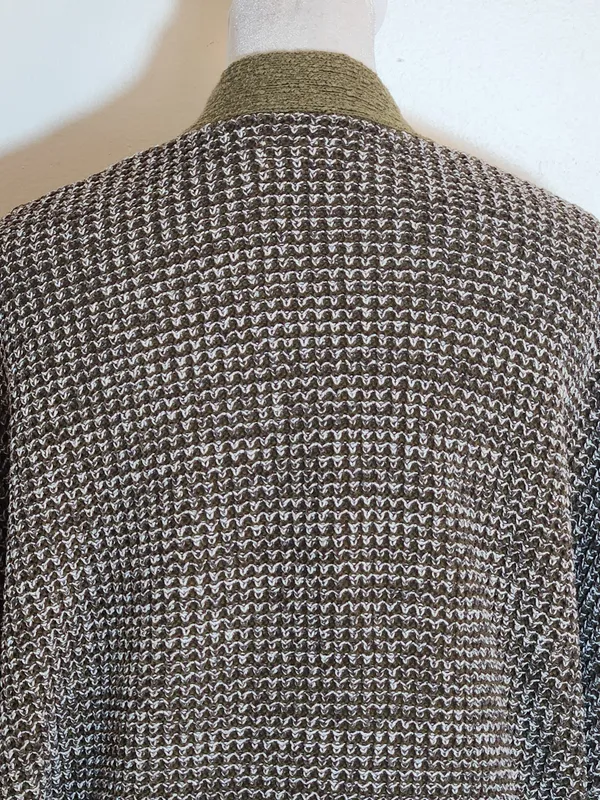 Urban Outfitters Green Chunky Knit Open Cardigan Sweater Size Small - Image 5