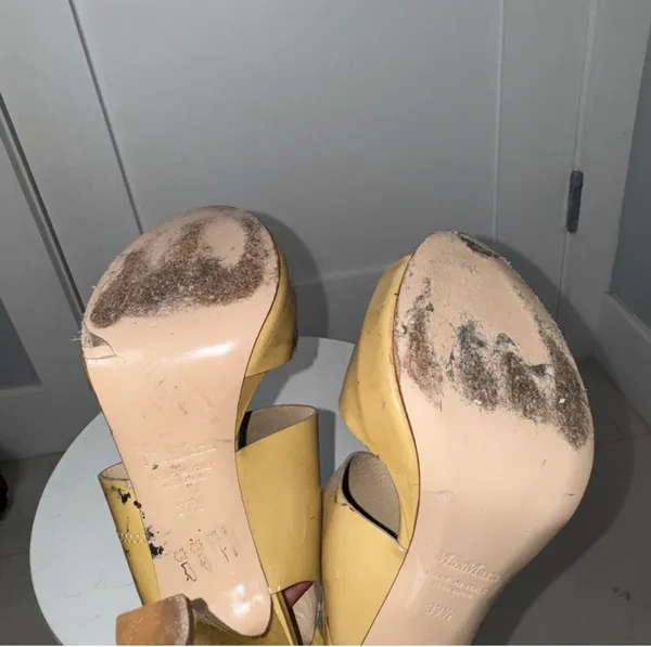 Max Mara Tan Patent Heels/ 7.5 - Image 6
