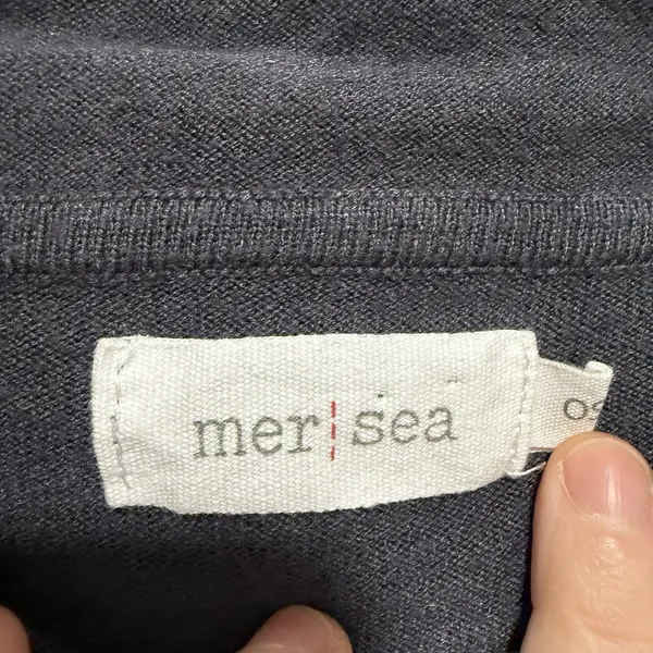 Mersea Gray Hooded Relaxed Fit Lightweight Sweatshirt One‎ Size - Image 2