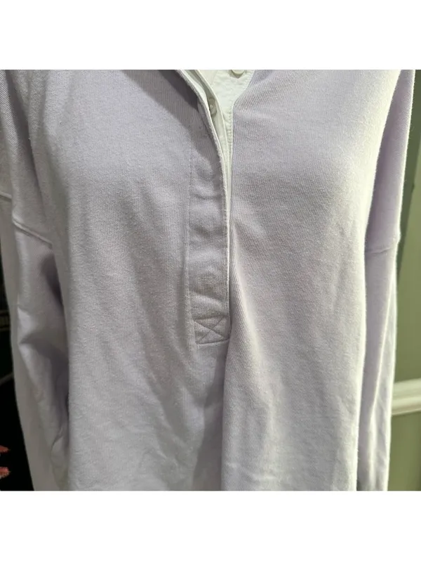 Aerie Lavender Long Sleeve Collared Top – Size L - Image 8
