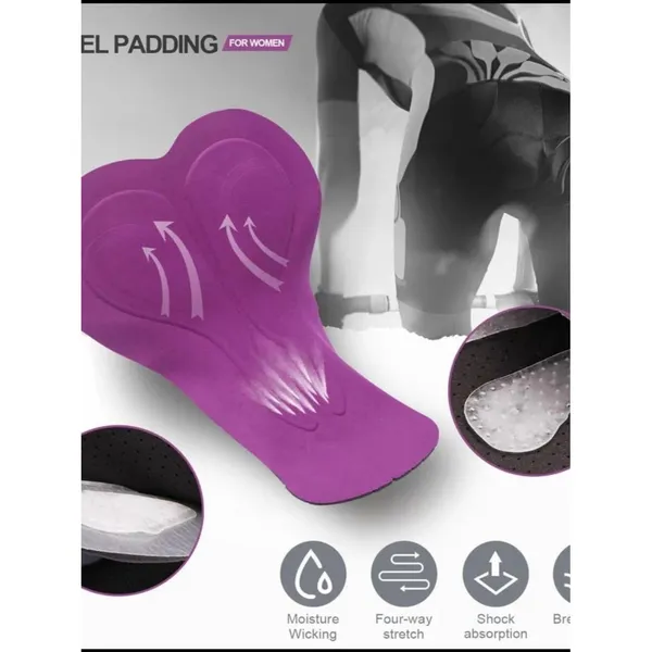 SOUKE Sports Women's Large 4D Padded Quick Dry Cycling Underwear Shorts - Image 5