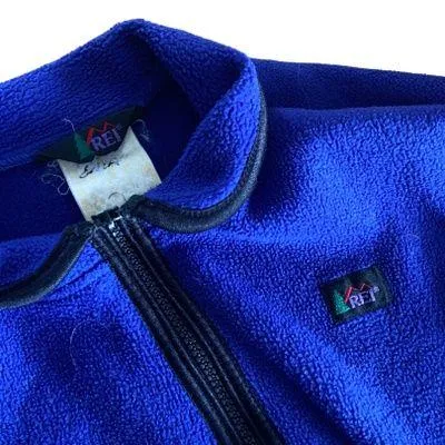 Super unique and rare vintage 90s electric blue REI zip up fleece jacket🔥 - Image 3