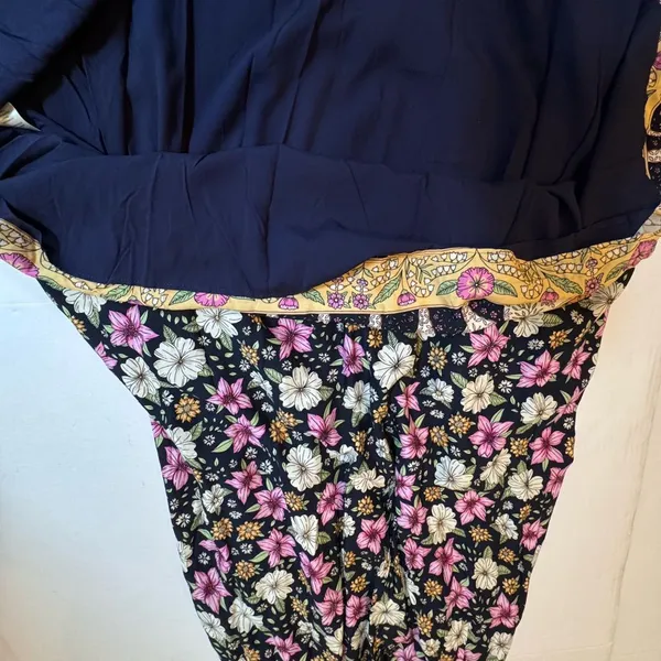 Lulus Floral Maxi Dress Open Back Boho Resort Vacation Wedding Guest NWT M - Image 9