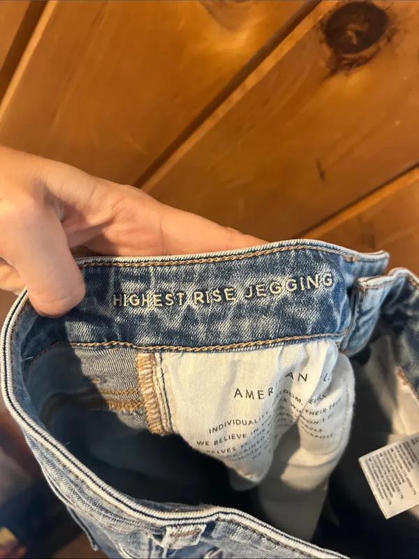 American Eagle highest rise jeggings distressed skinny jeans - Image 4