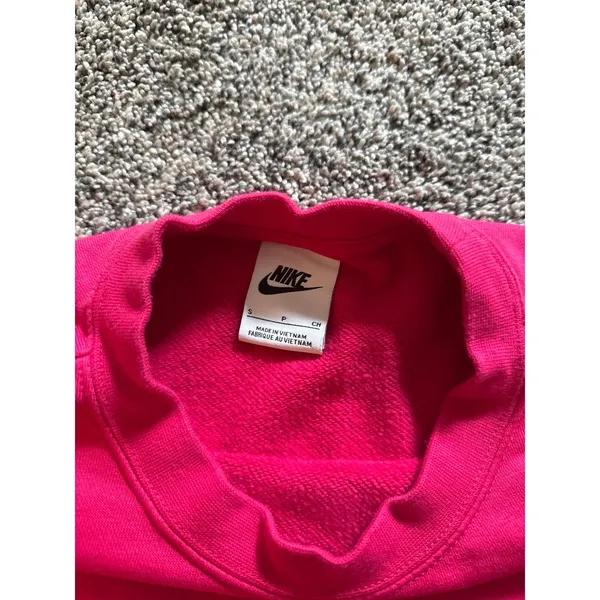 Nike Women's Pink Crewneck Sweatshirt Pullover Size Small - Image 6
