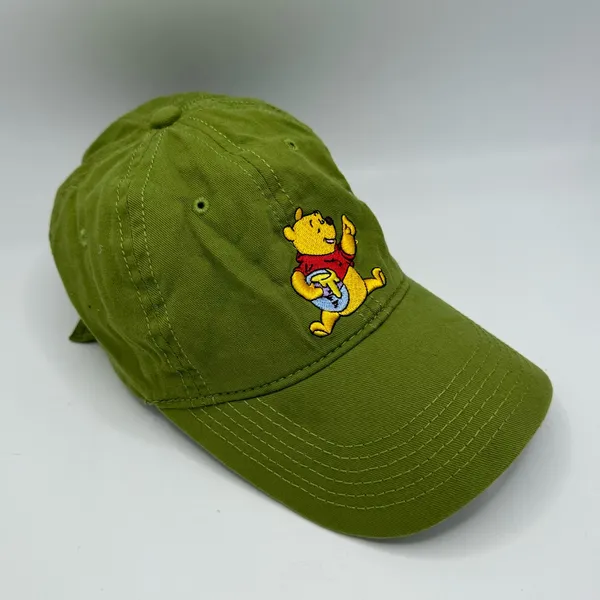 Disney Winnie the Pooh Honeypot Baseball Hat in Olive Green Adjustable Cap - Image 6