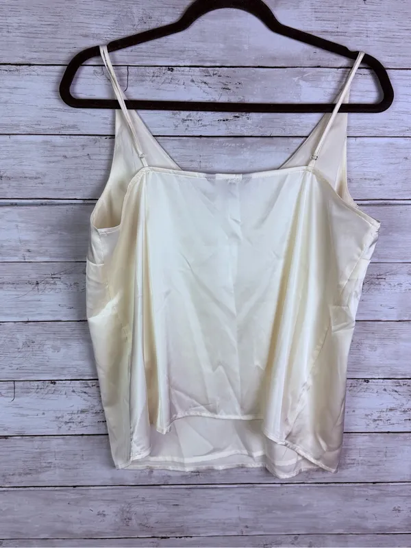 Banana Republic Factory Cream Satin V-Neck Cami - Image 3