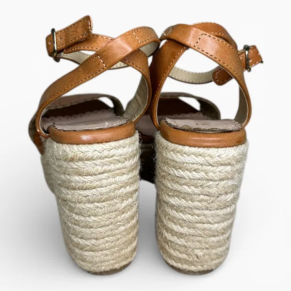 RESTRICTED BRAND Jute Platform Espadrille Wedge Sandal Sz 7 - Image 4