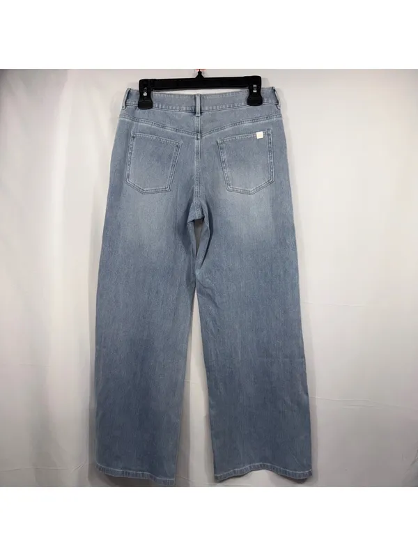 Halara Light Wash High Rise Wide Leg Jeans Size Small - Image 6