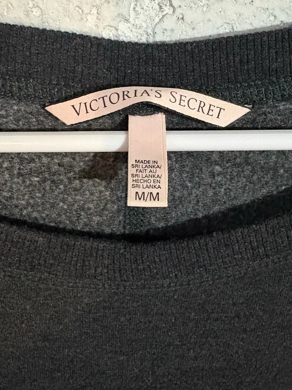 Victoria’s Secret Sequin Logo Long Sleeve Top | Size: Medium - Image 4
