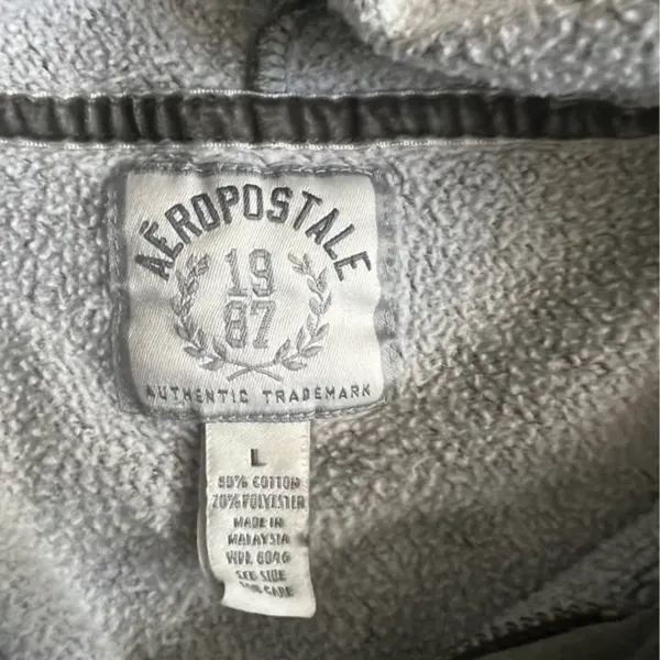 Large Green Aeropostale hoodie with white lettering, Used, Offers Welcome #74 - Image 3