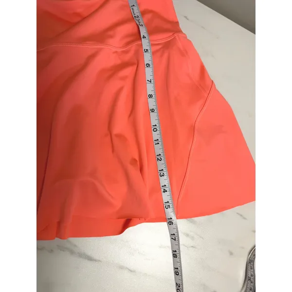 Athleta Ace Tennis Skort 15.5 Coral Pink Active Skirt Built-in Shorts Small - Image 7