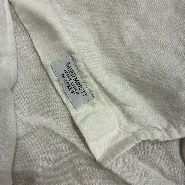 J. Crew Women’s Relaxed Fit Dip Dyed Baird McNutt Irish Linen Shirt Size S - Image 4
