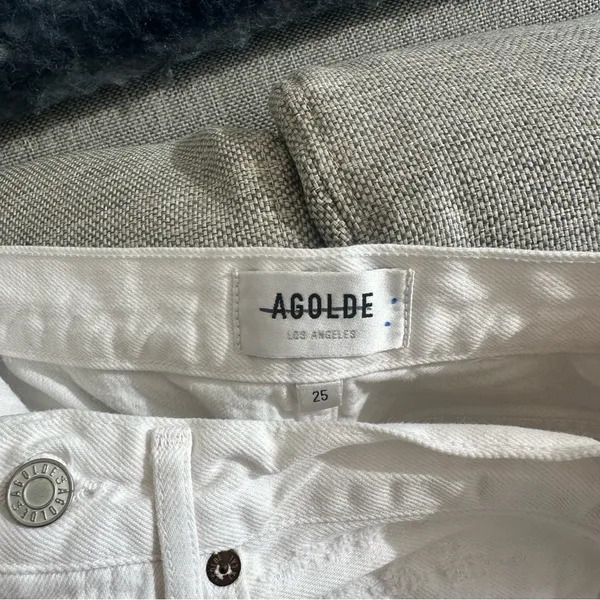 AGOLDE 90's Mid Rise Loose Jeans in Cloudburst - Image 6