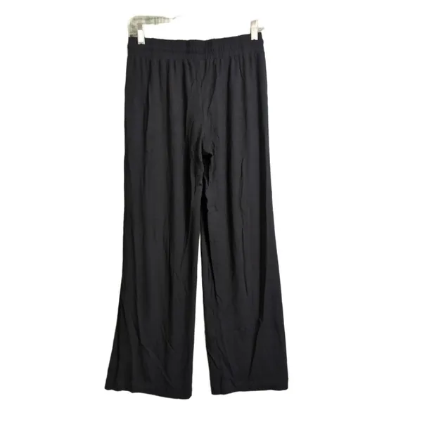 NWT Andie The Wide Leg Pant Black Elastic Drawstring Lounge XS - Image 3