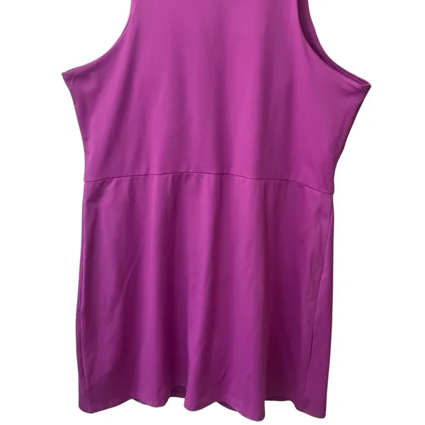 NEW GapFit Active Tank‎ Dress Built in Bra and Shorts Deep Rosebud Comfort XXL - Image 7