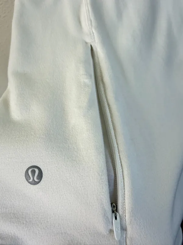 Lululemon Outrun the Elements 1/2 Zip White Womens Size 12‎ - Image 7