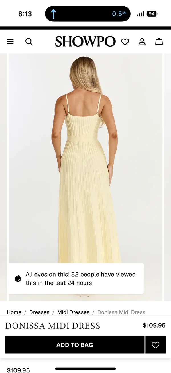 NWT Showpo DONISSA MIDI DRESS size 6 - Image 5