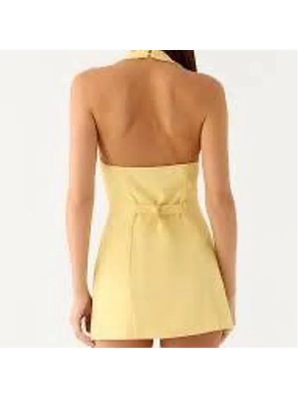 Peppermayo Jeanie Mini Dress - Yellow size 4 The Jeanie Mini Dress is bold and - Image 2
