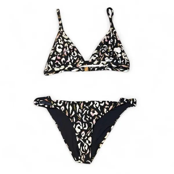 NEW Somedays Lovin Through The Wild 90s Y2K Leopard Print Bikini Set — LARGE - Image 5