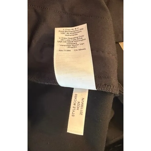 NWT J. CREW Carreman Premium Going-out Pant in Black Designed in France sz. 10 - Image 10