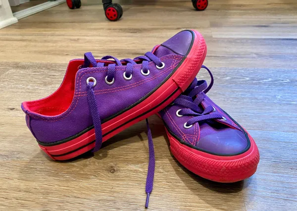 Converse Purple  Shoes - Image 4