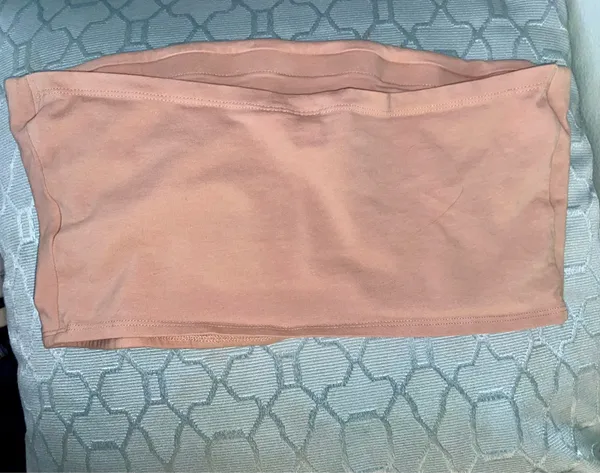 H&M Divided Blush Pink Bandeau Tube Top Size L - Image 3