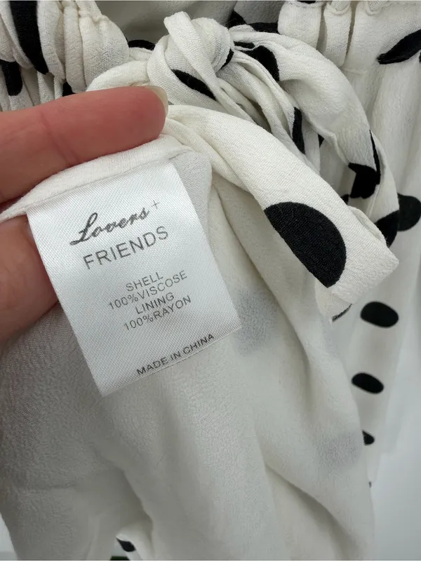 Lovers + Friends Maggie Wrap Dress Polka Dot White size XXS - Image 9