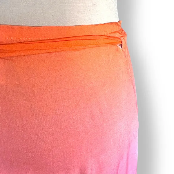 Farm Rio Toucan Sarong Wrap Midi Skirt Tassel Trim Tropical Resort Beach Coverup - Image 4