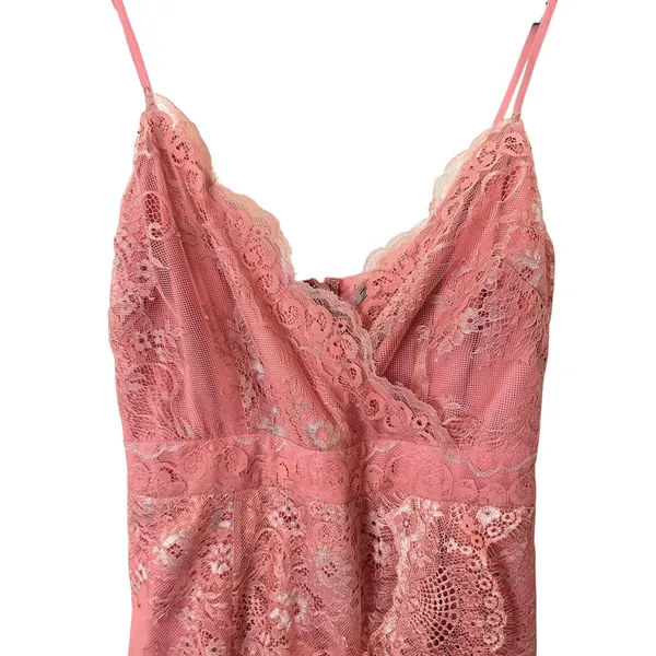 MAJORELLE Paisley Lace Floral‎ Maxi Dress Pink Small - Image 3