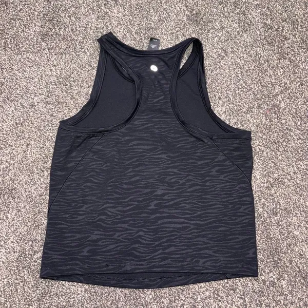 90 Degrees Black & gray zebra print polyester & spandex tank top in XS - Image 3