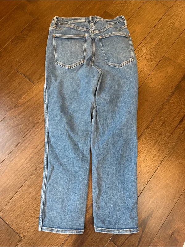 Madewell Curvy Stovepipe High-Rise Straight Jeans in Light Blue Size 29 C73-017 - Image 5