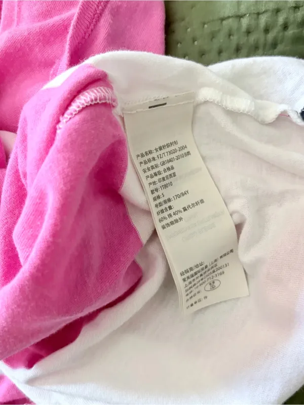 Abercrombie & Fitch Pink White Striped Scoop Neck Shirt Small Y2K Vintage - Image 4