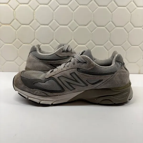 New Balance 990v4 Running Shoes Women 8 Grey W990GL4 Made in USA Suede Sneaker - Image 6
