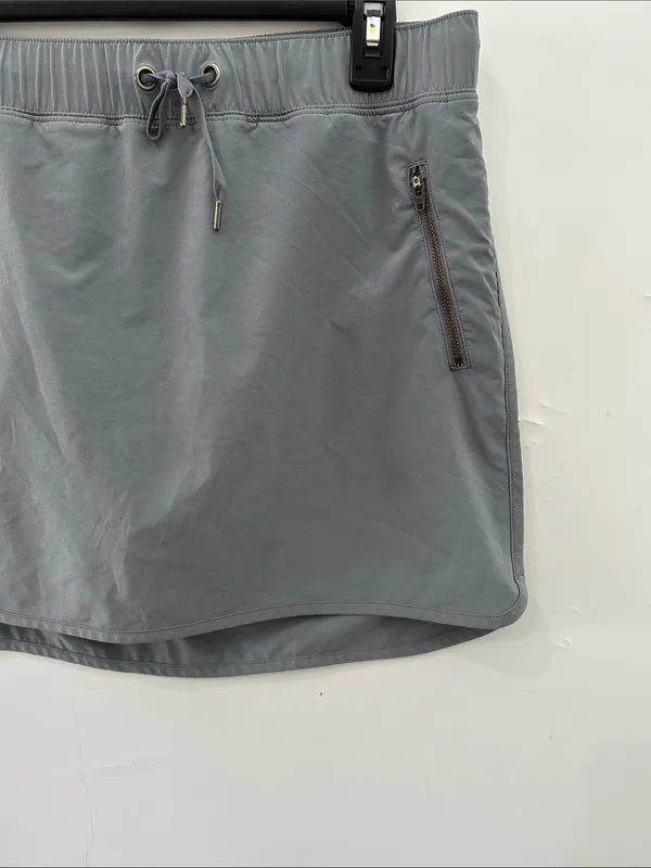 Athleta Stretch In Skort Skirt Cobblestone Gray Medium 438956 - Image 4