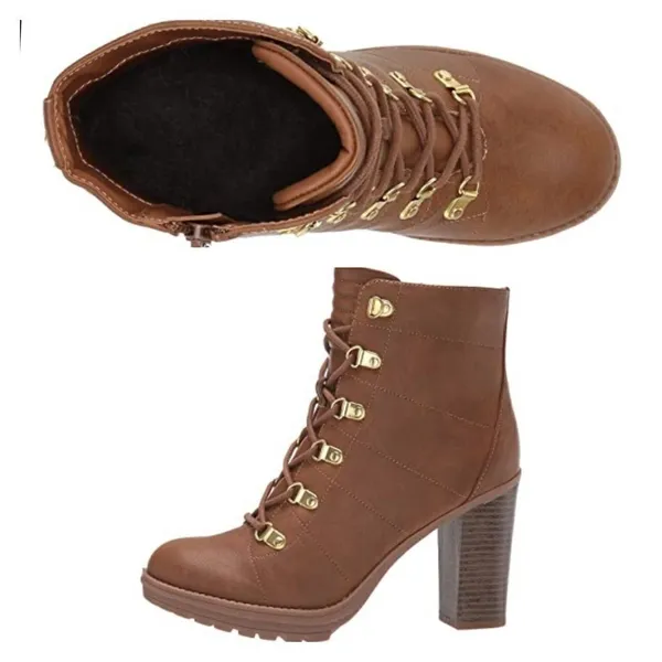 GBG Los Angeles Boots Brown Size 9.5 - Image 9