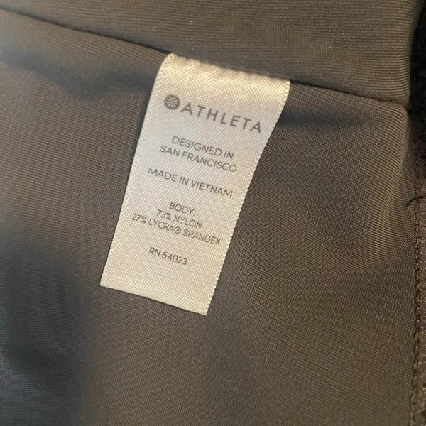 Athleta Stellar Crop Pants Charcoal Size‎ M Style 21023 Zip Ankle Athleisure - Image 7