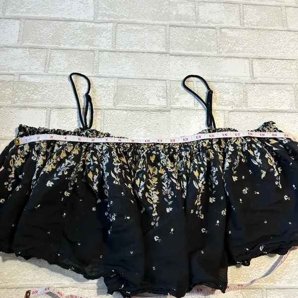 Free People Black Floral Camisole - Image 9
