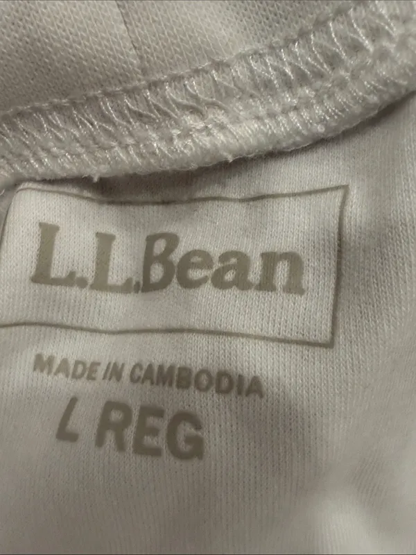 L.L.Bean white turtle neck size large . - Image 4