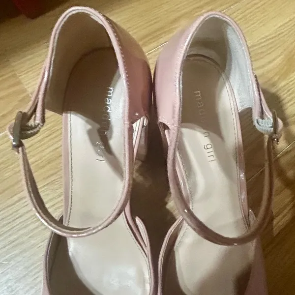 Women 9.5 blush pink Elegant chunky Platform Heels ‘Madden girl’ - Image 6