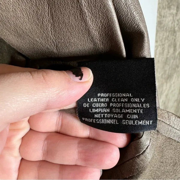 BB Dakota Brown‎ Leather Jacket Size Medium - Image 6