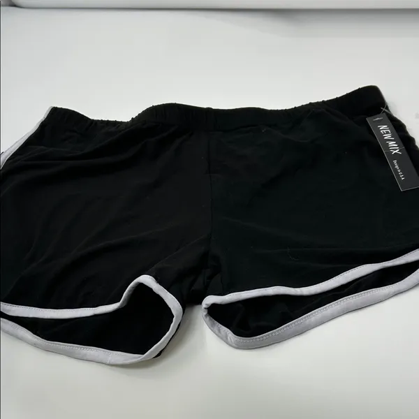 New Mix Black and White Women's Athletic Shorts - Image 8